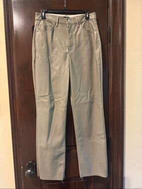 Express Men's Straight Chinos in Light Olive Green